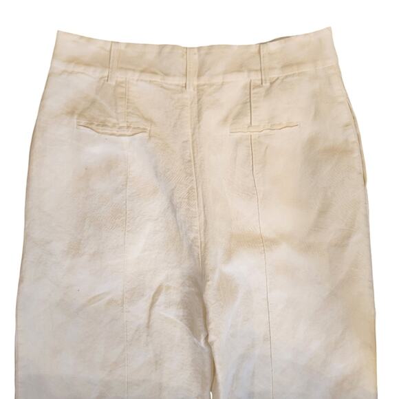Significant Other Revolve linen Florina Wide Leg Pant in Ivory Size 10 - Picture 6 of 8